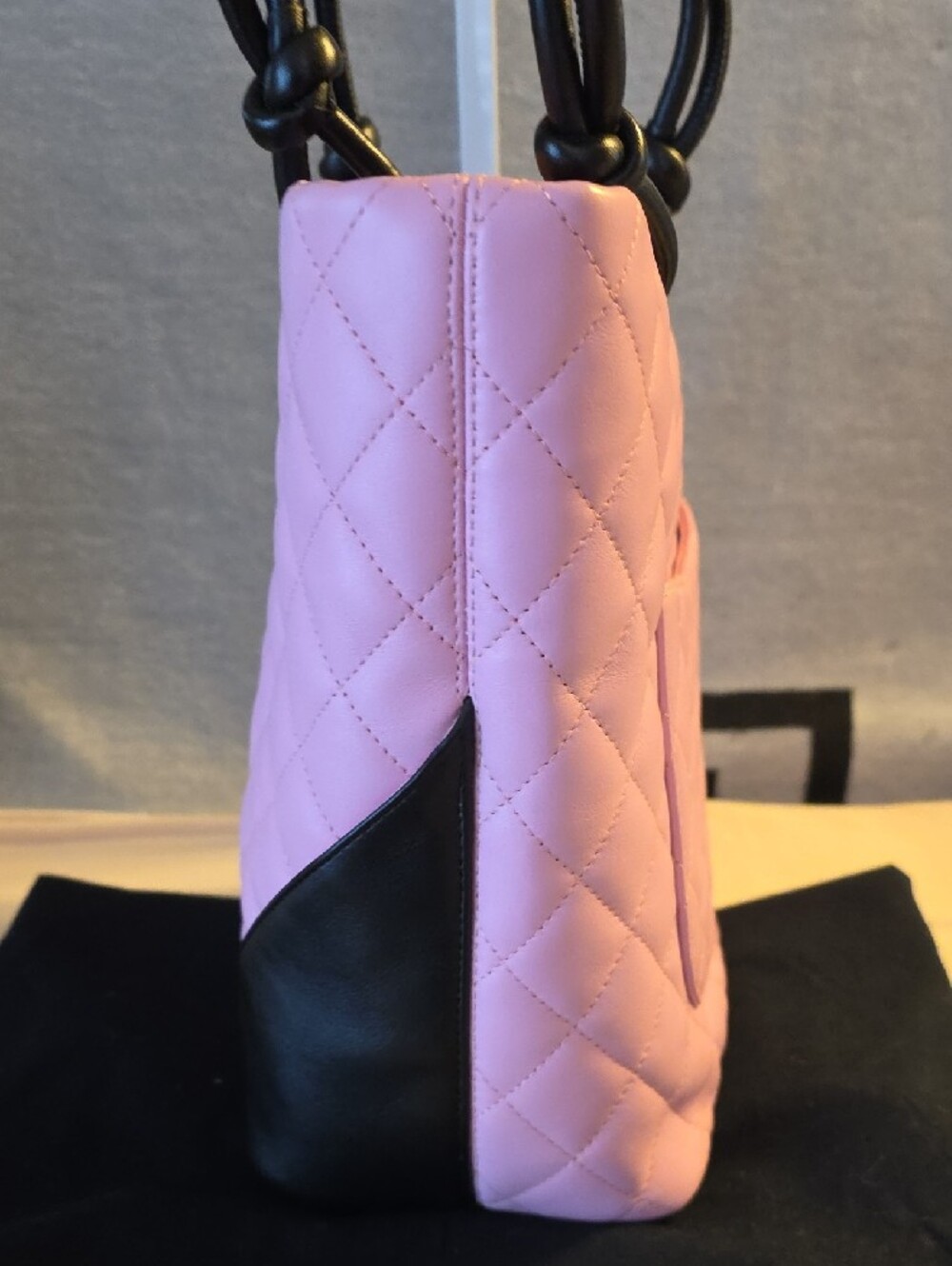 CHANEL Pink Quilted Ligne Cambon Tote - Picture 4 of 13